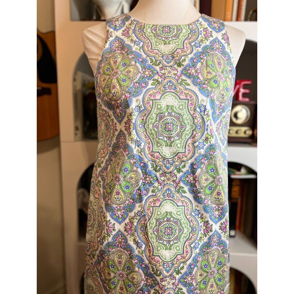 London Times Womens Floral Shift Dress Sz US 4 Preppy Old Money Southern Classic - Picture 2 of 8